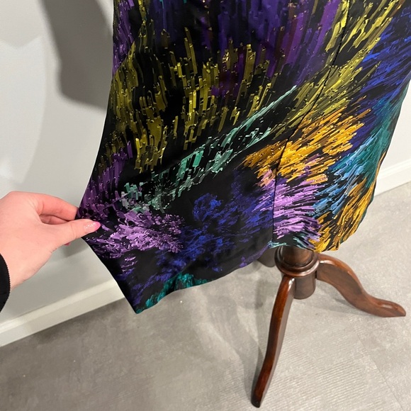 Milly of New York Multicolor‎ Abstract Print Women's Dress 4 - Picture 4 of 6
